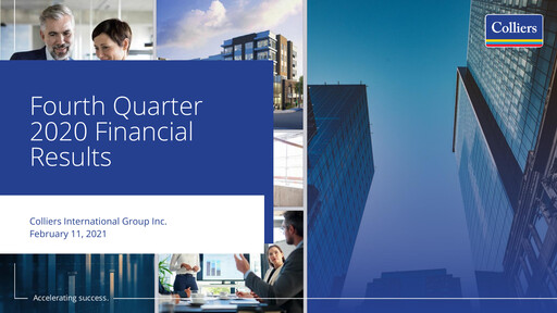 Thumbnail Colliers International Financial Statement 2020