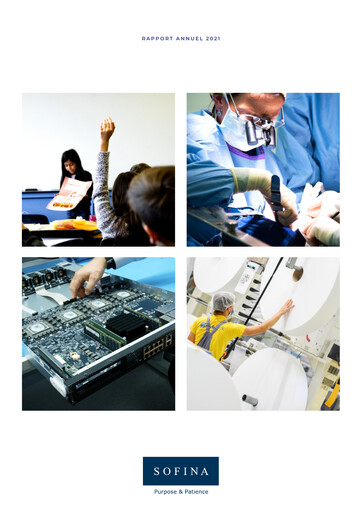 Vorschaubild Sofina
 Jahresbericht 2021