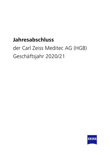 Thumbnail Carl Zeiss Meditec
 Financial Statement 2020-2021