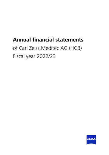 Thumbnail Carl Zeiss Meditec
 Financial Statement 2022-2023