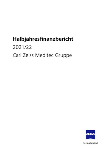Thumbnail Carl Zeiss Meditec
 Half-year Report 2021-2022