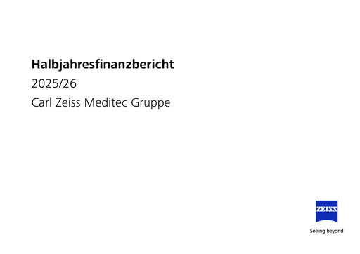 Thumbnail Carl Zeiss Meditec
 Half-year Report 2025-h1
