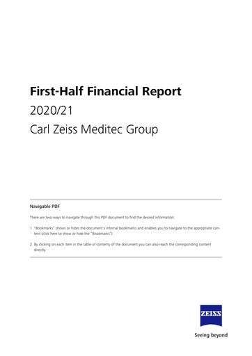 Vorschaubild Carl Zeiss Meditec
 Halbjahresbericht 2020-2021