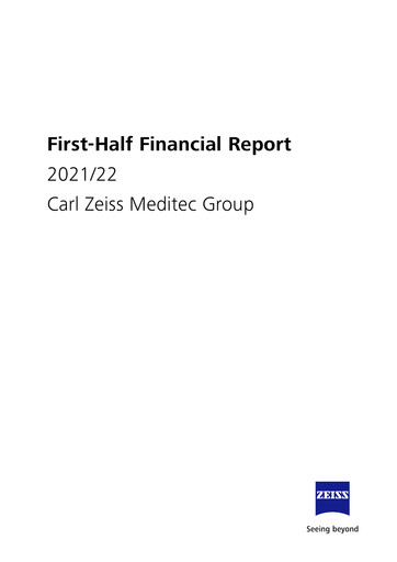 Vorschaubild Carl Zeiss Meditec
 Halbjahresbericht 2021-2022