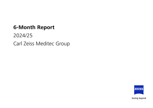 Vorschaubild Carl Zeiss Meditec
 Halbjahresbericht 2024-2025