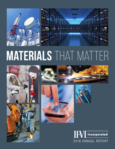 Thumbnail Coherent Corp. Annual Report 2016