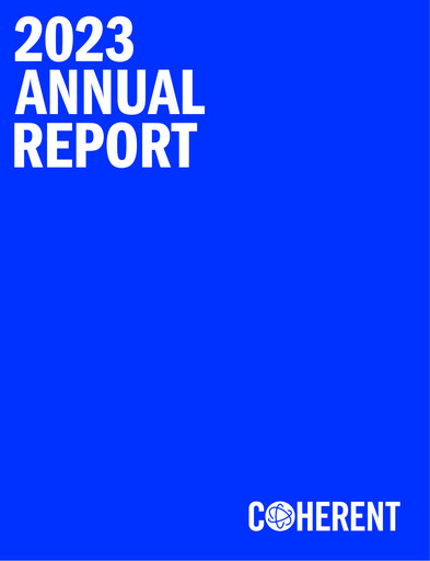 Thumbnail Coherent Corp. Annual Report 2023