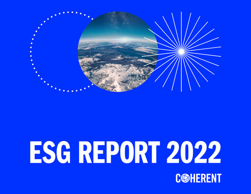 Thumbnail Coherent Corp. ESG Report 2022
