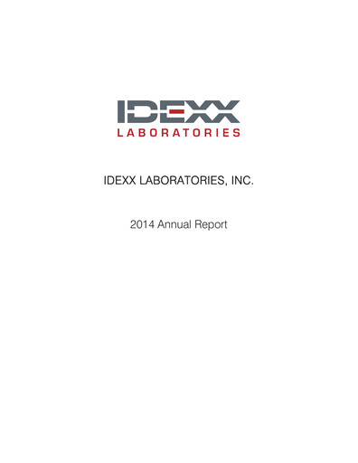 Vorschaubild IDEXX Laboratories Jahresbericht 2014