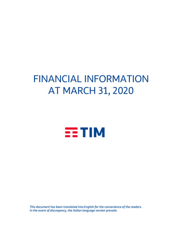 Thumbnail Telecom Italia
 Quarterly Report 2020-q1