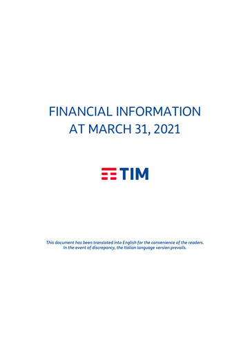Thumbnail Telecom Italia
 Quarterly Report 2021-q1