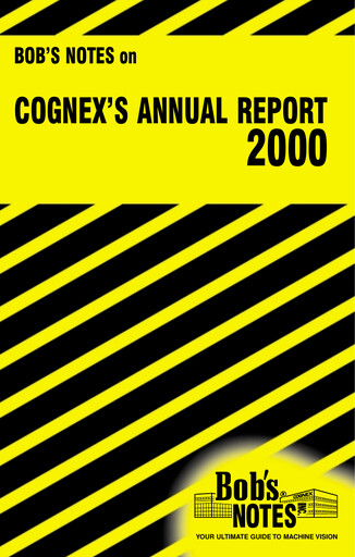 Thumbnail Cognex Annual Report 2000