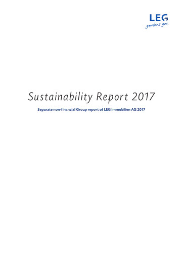 Thumbnail LEG Immobilien
 Sustainability Report 2017