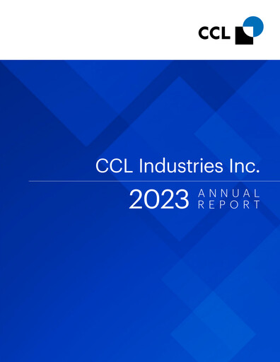 Thumbnail CCL Industries Annual Report 2023