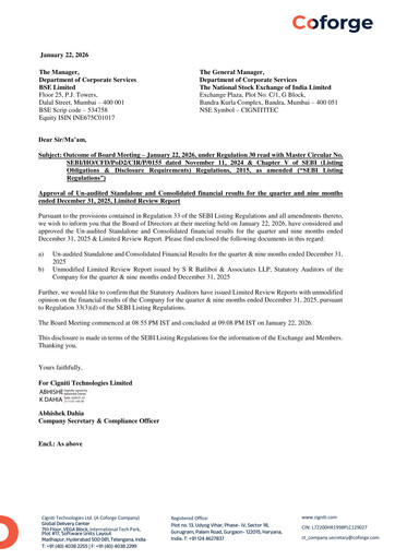 Miniature Cigniti Technologies
 Rapport trimestriel 2025-q3
