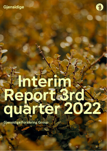 Thumbnail Gjensidige Forsikring
 Quarterly Report 2022-q3