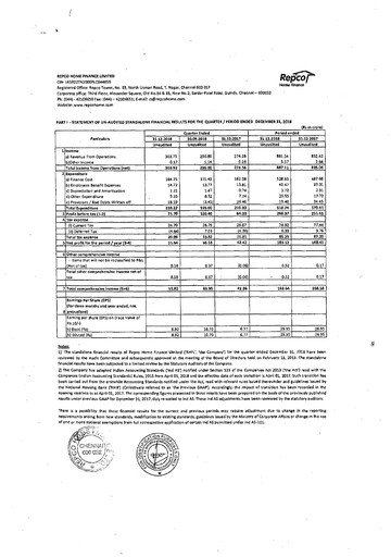 Thumbnail Repco Home Finance Quarterly Report 2018-q3