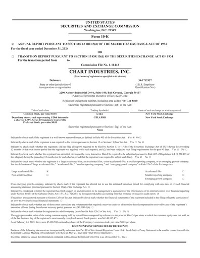 Thumbnail Chart Industries Annual Report 2024