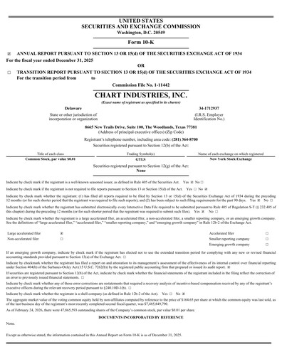 Thumbnail Chart Industries Annual Report 2025