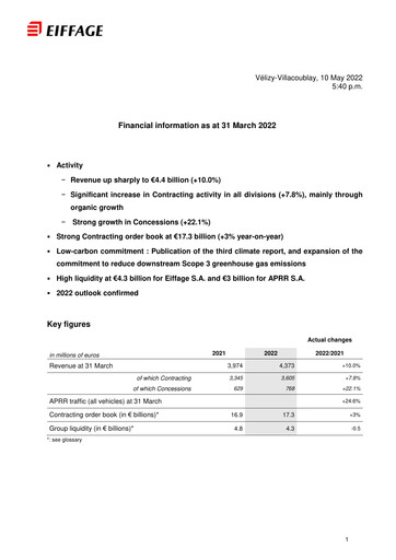 Thumbnail Eiffage Quarterly Report 2022-q1