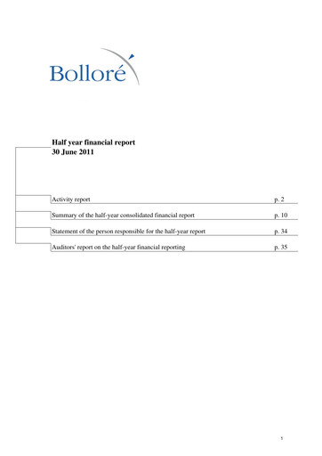 Thumbnail Bolloré Half-year Report 2011-h1