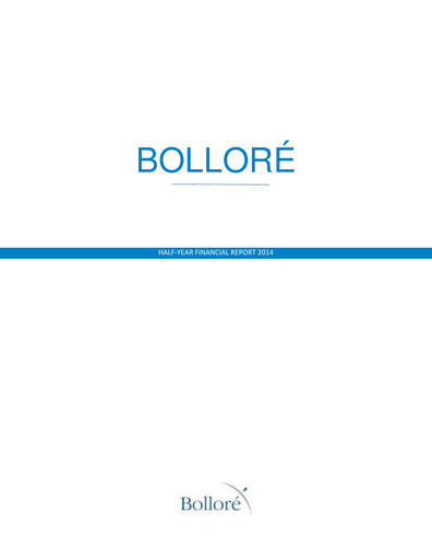 Thumbnail Bolloré Half-year Report 2014-h1