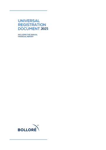 Thumbnail Bolloré Universal Registration Document 2025