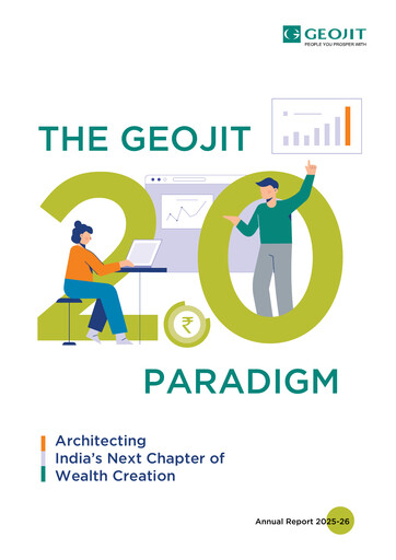 Thumbnail Geojit Financial Services Annual Report 2025-2026