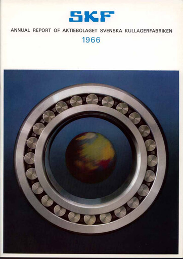 Miniature SKF (Svenska Kullagerfabriken) Rapport annuel 1966