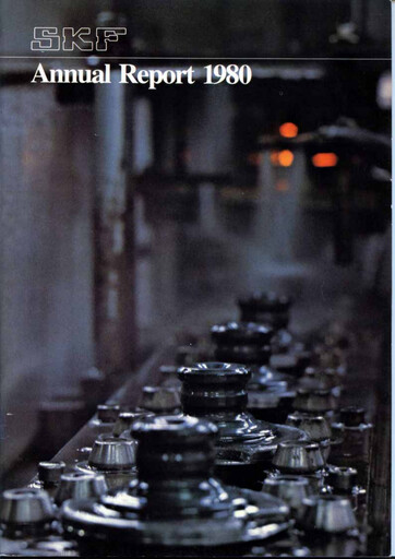 Miniature SKF (Svenska Kullagerfabriken) Rapport annuel 1980