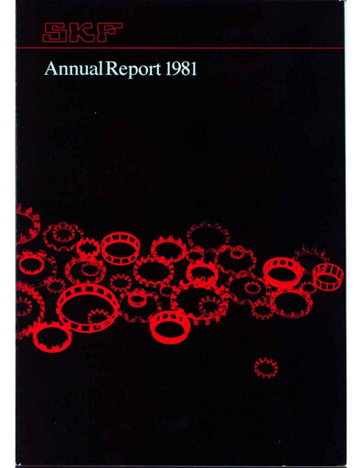 Miniature SKF (Svenska Kullagerfabriken) Rapport annuel 1981