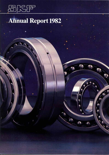 Miniature SKF (Svenska Kullagerfabriken) Rapport annuel 1982