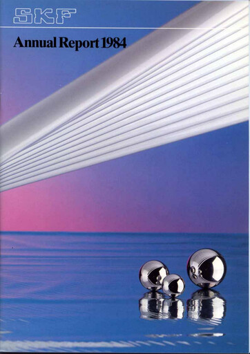 Miniature SKF (Svenska Kullagerfabriken) Rapport annuel 1984