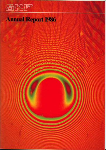 Miniature SKF (Svenska Kullagerfabriken) Rapport annuel 1986