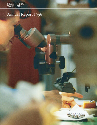 Miniature SKF (Svenska Kullagerfabriken) Rapport annuel 1996