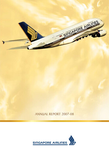 Thumbnail Singapore Airlines Annual Report 2007-2008