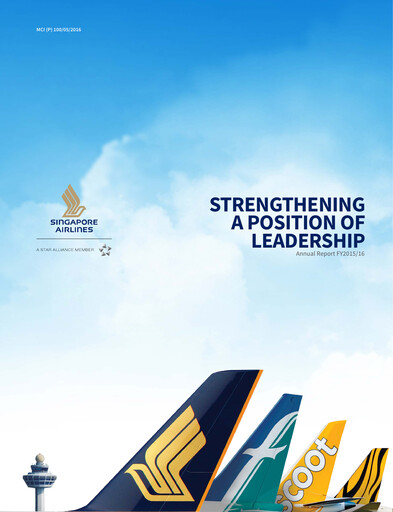 Thumbnail Singapore Airlines Annual Report 2015-2016