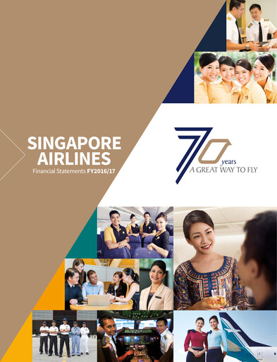 Miniature Singapore Airlines Bilan financier 2016-2017