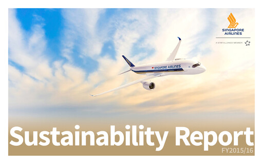 Miniature Singapore Airlines Rapport de durabilité 2015-2016