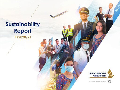 Miniature Singapore Airlines Rapport de durabilité 2020-2021