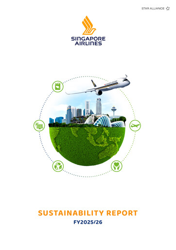 Thumbnail Singapore Airlines Sustainability Report 2025-2026