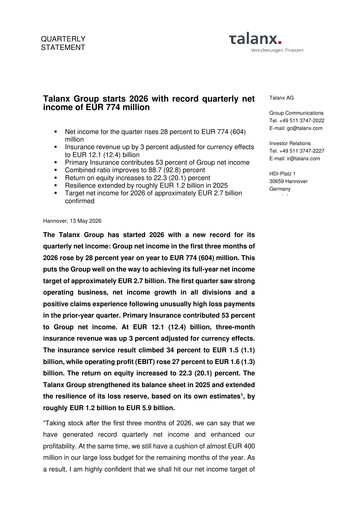 Thumbnail Talanx
 Quarterly Report 2026-q1