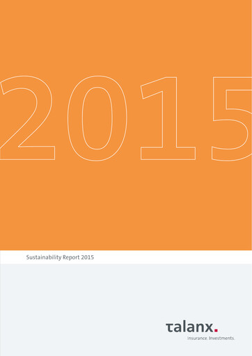 Thumbnail Talanx
 Sustainability Report 2015