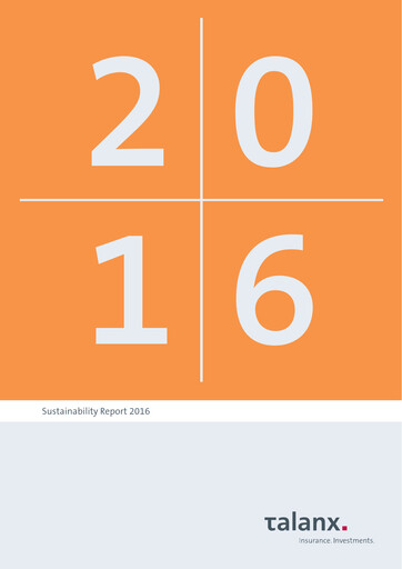 Thumbnail Talanx
 Sustainability Report 2016