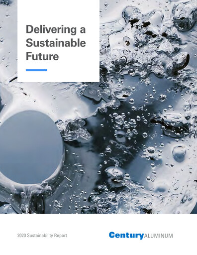 Thumbnail Century Aluminum
 Sustainability Report 2020
