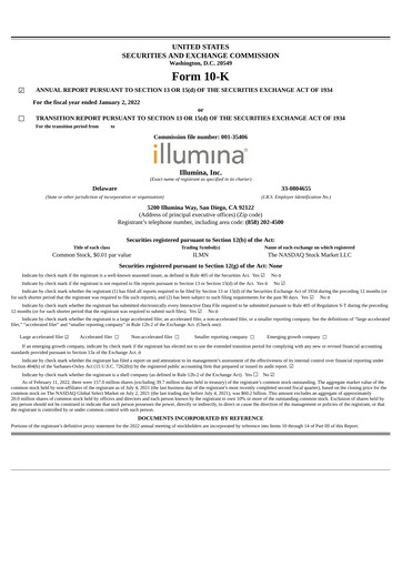 Thumbnail Illumina Annual Report 2021