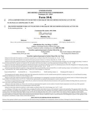 Thumbnail Illumina Annual Report 2023