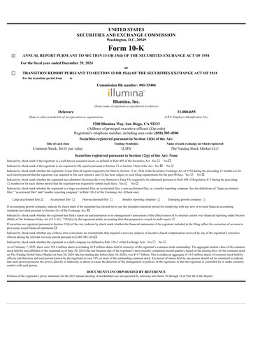 Thumbnail Illumina Annual Report 2024
