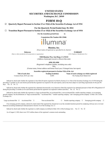 Thumbnail Illumina Quarterly Report 2024-q2
