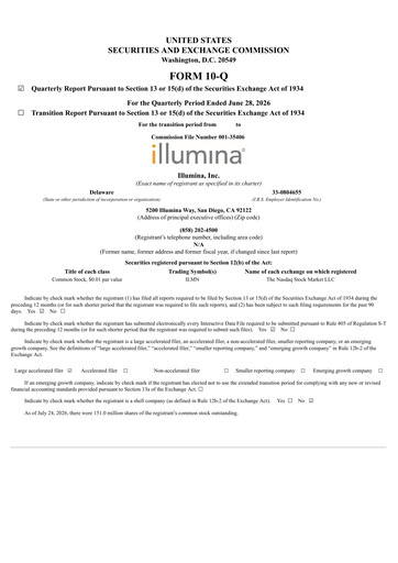 Vorschaubild Illumina Quartalsbericht 2026-q2